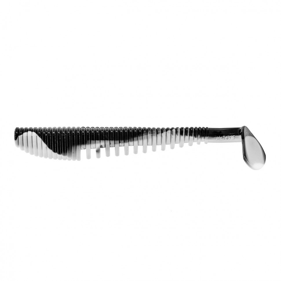Виброхвост Helios Varuna 4,33"/11см, цвет Black & White 7 шт HS-35-023 , 